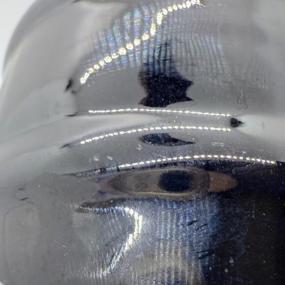 Vintage Van Briggle Pottery Cobalt Blue Drip Black Glaze Barrel Mug Coffee Cup - Picture 10 of 14